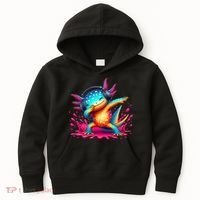 Dabbing Axolotl Kawaii Gaming Headphone  Kids Hoodie thumb 0