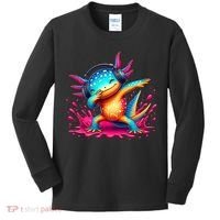Dabbing Axolotl Kawaii Gaming Headphone  Kids Long Sleeve Shirt thumb 0