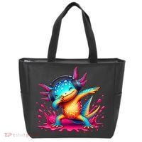 Dabbing Axolotl Kawaii Gaming Headphone  Tote Bag thumb 0