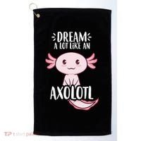 Dream A Lot Like An Axolotl Golf Towel thumb 0
