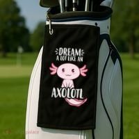 Dream A Lot Like An Axolotl Golf Towel thumb 2