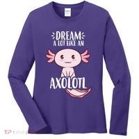 Dream A Lot Like An Axolotl Women's Long Sleeve Shirt thumb 0