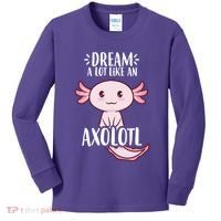 Dream A Lot Like An Axolotl Kids Long Sleeve Shirt thumb 0