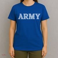 Distressed Army Logo Gray Pt Workout Retro Vintage Meaningful Gift T-Shirt thumb 4