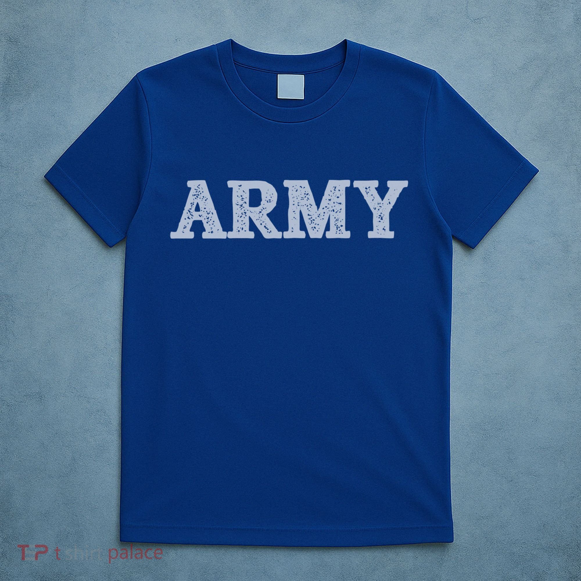 Distressed Army Logo Gray Pt Workout Retro Vintage Meaningful Gift T-Shirt