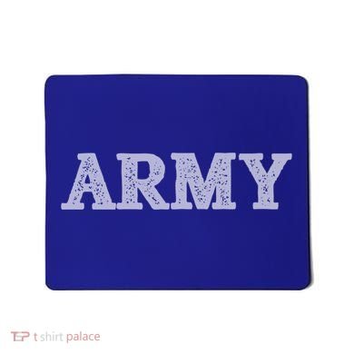 Distressed Army Logo Gray Pt Workout Retro Vintage Meaningful Gift Mousepad