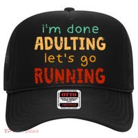 Done Adulting Let's Go Running Runner Pastime Marathon Gift Hat thumb 0