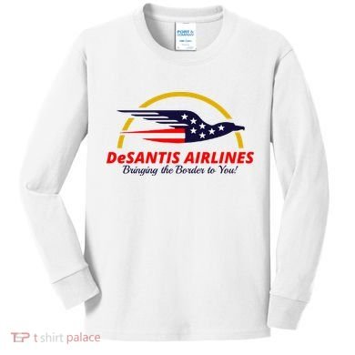 DeSantis Airlines Logo Kids Long Sleeve Shirt