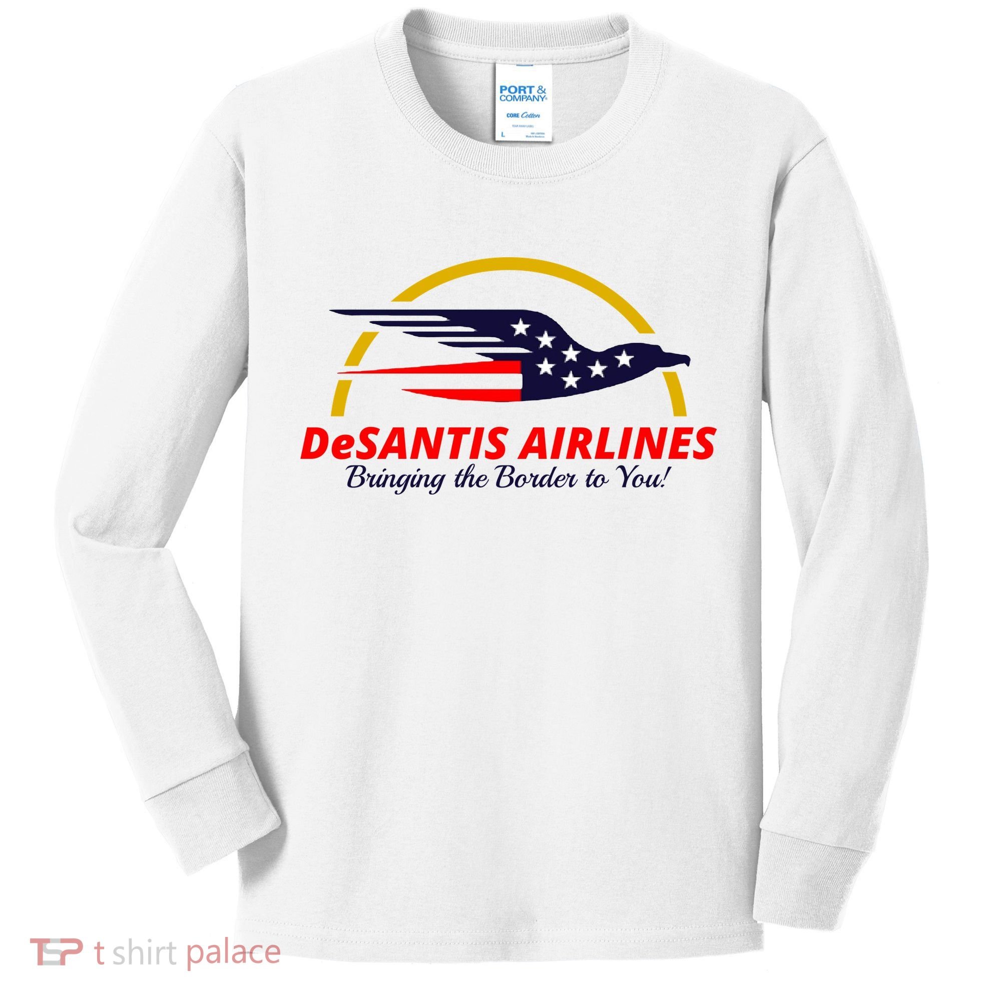 DeSantis Airlines Logo Kids Long Sleeve Shirt