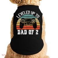 Daddy Again Leveled Up To Dad of 2 Dad Doggie Tank thumb 0