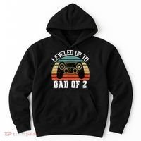 Daddy Again Leveled Up To Dad of 2 Dad Hoodie thumb 0