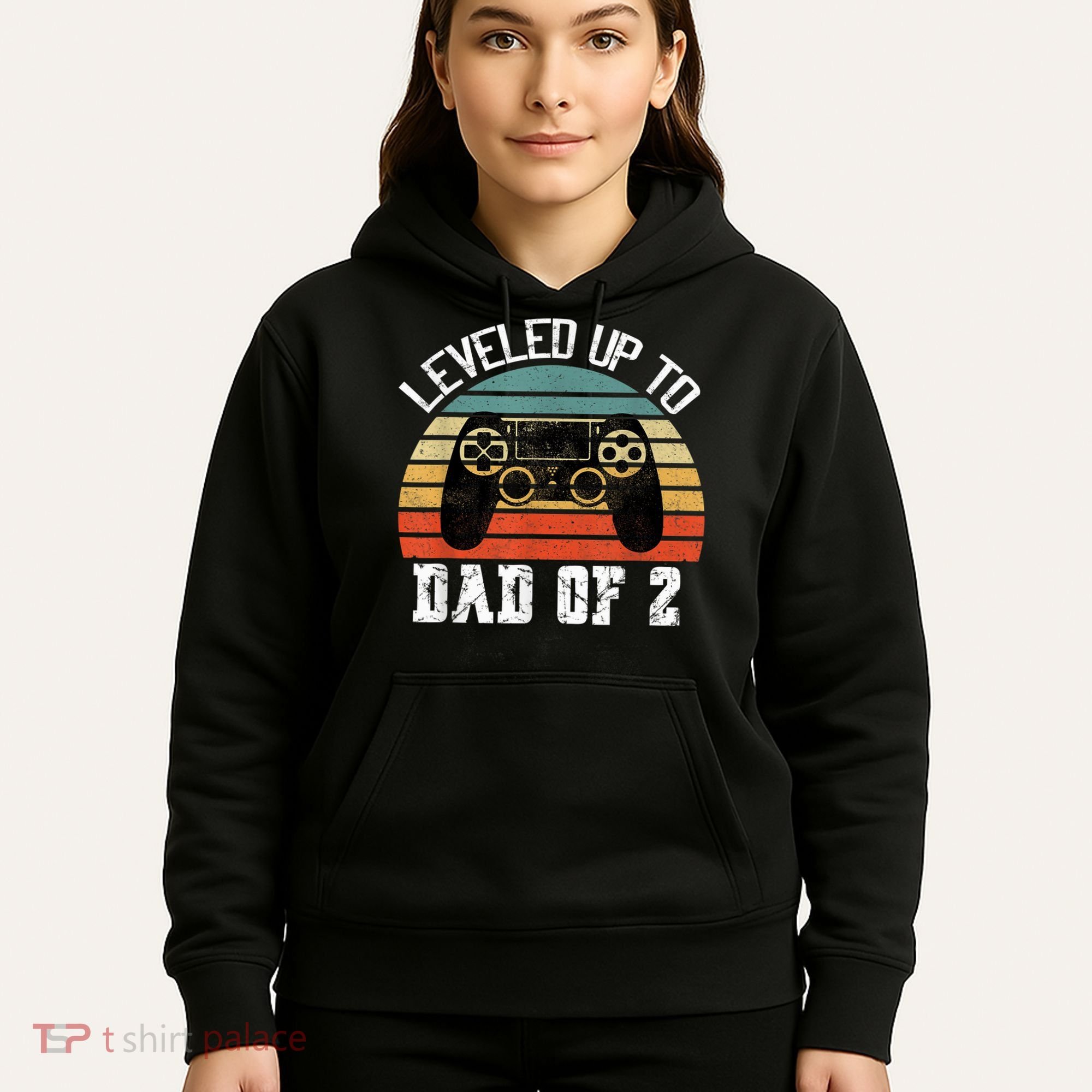 Daddy Again Leveled Up To Dad of 2 Dad Hoodie