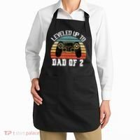 Daddy Again Leveled Up To Dad of 2 Dad Apron thumb 2