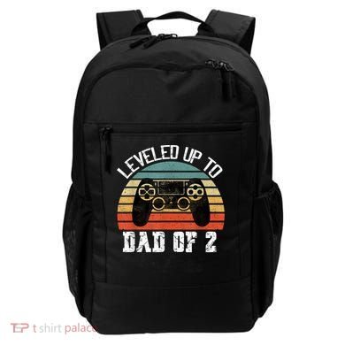 Daddy Again Leveled Up To Dad of 2 Dad Backpack
