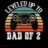 Daddy Again Leveled Up To Dad of 2 Dad Ornament thumb 1