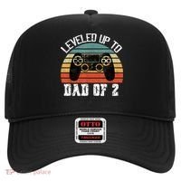 Daddy Again Leveled Up To Dad of 2 Dad Hat thumb 0