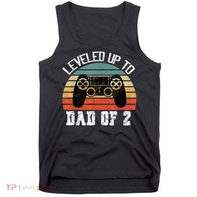 Daddy Again Leveled Up To Dad of 2 Dad Tank Top
