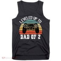 Daddy Again Leveled Up To Dad of 2 Dad Tank Top thumb 0