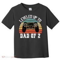 Daddy Again Leveled Up To Dad of 2 Dad Toddler T-Shirt thumb 0