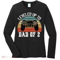 Daddy Again Leveled Up To Dad of 2 Dad Women's Long Sleeve Shirt thumb 0