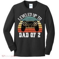 Daddy Again Leveled Up To Dad of 2 Dad Kids Long Sleeve Shirt thumb 0