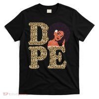 Dope Afro Lady Cute Leopard T-Shirt thumb 0