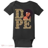Dope Afro Lady Cute Leopard Baby Bodysuit thumb 0