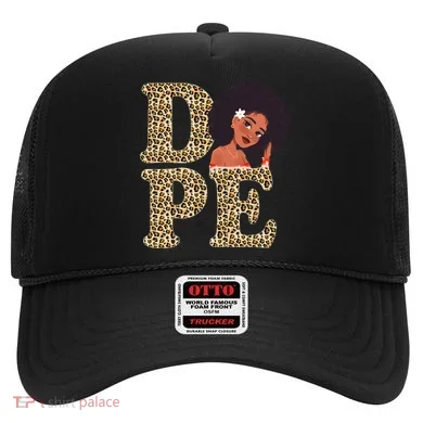 Dope Afro Lady Cute Leopard Hat