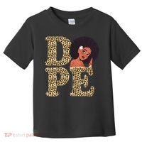 Dope Afro Lady Cute Leopard Toddler T-Shirt thumb 0