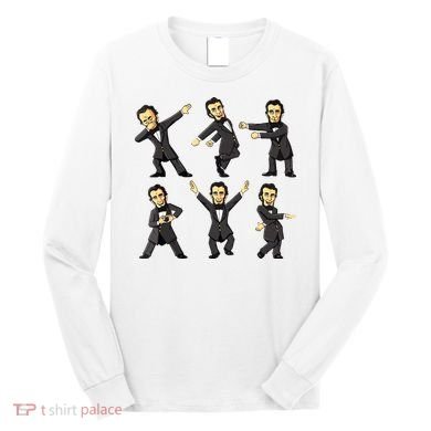 Dancing Abraham Lincoln 4th Of July Long Sleeve Shirt