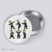 Dancing Abraham Lincoln 4th Of July Button thumb 0