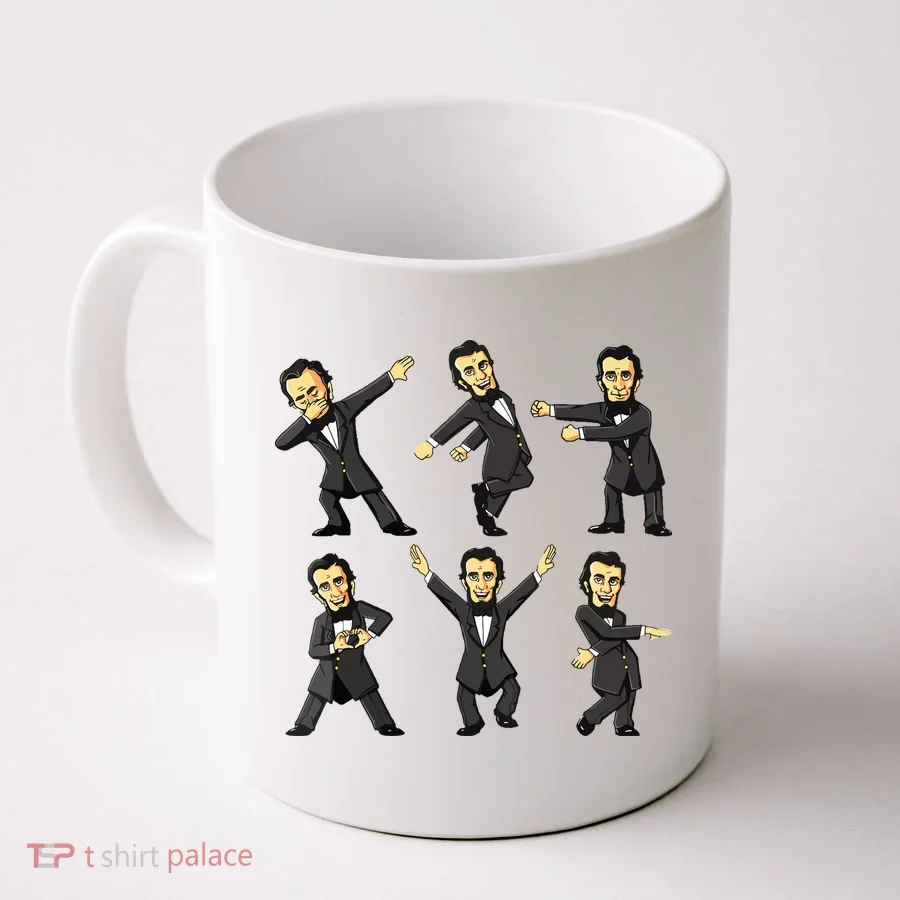 Dancing Abraham Lincoln 4th Of July Coffee Mug