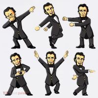 Dancing Abraham Lincoln 4th Of July Beanie thumb 2