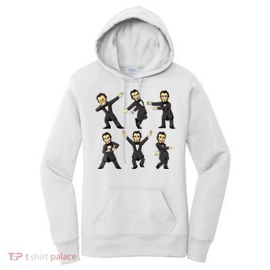 Dancing Abraham Lincoln 4th Of July Women's Hoodie