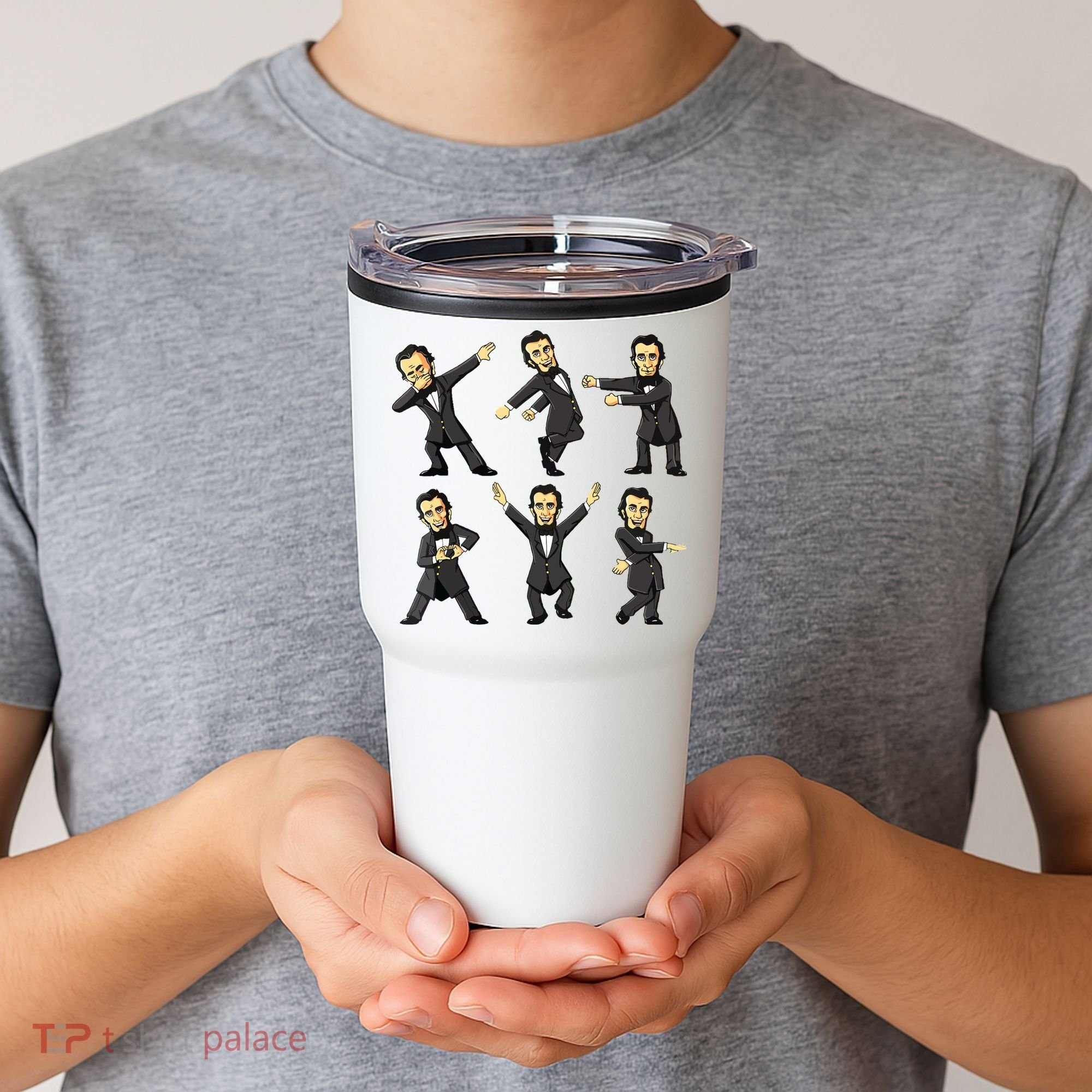 Dancing Abraham Lincoln 4th Of July Tumbler