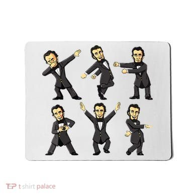 Dancing Abraham Lincoln 4th Of July Mousepad