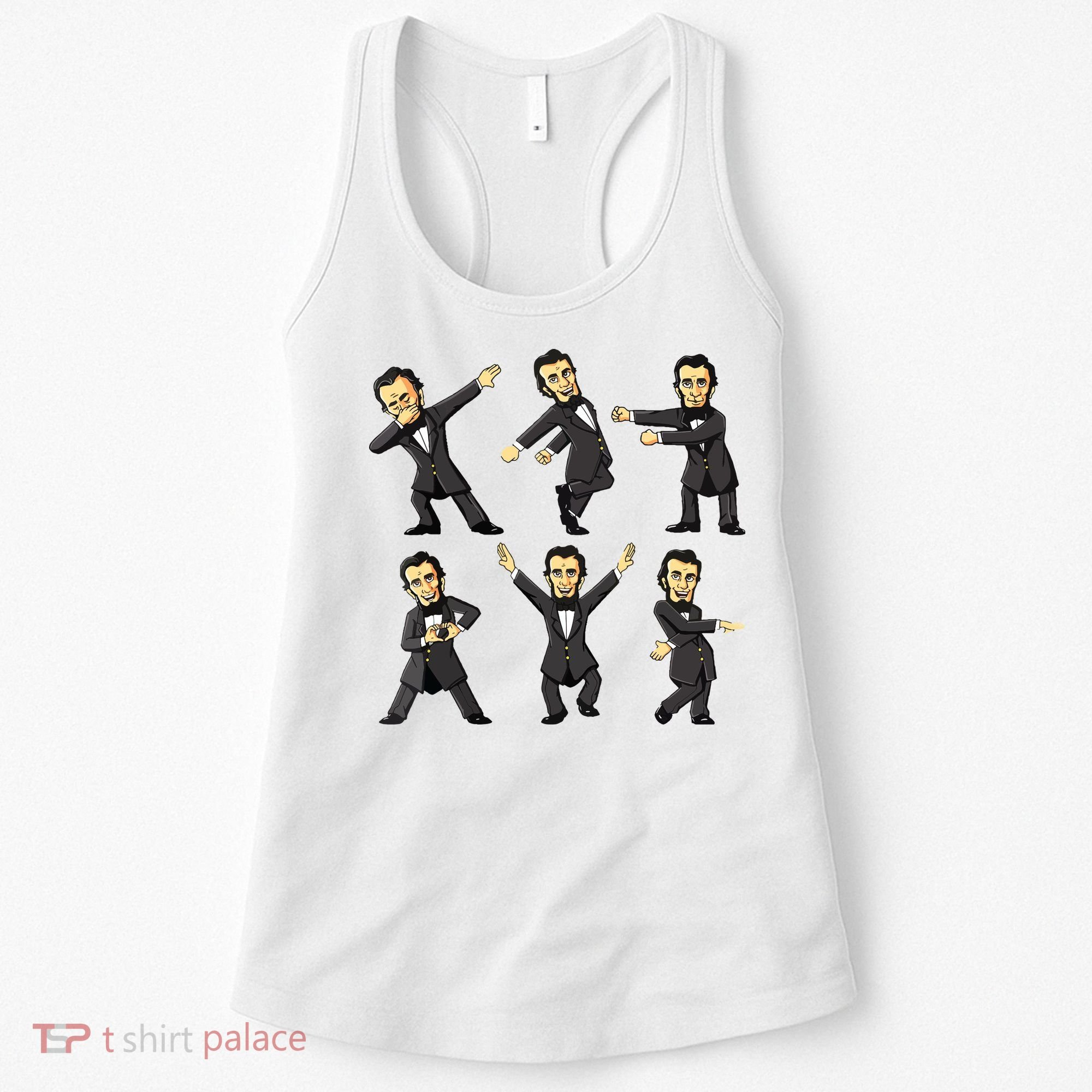 Dancing Abraham Lincoln 4th Of July Women's Tank Top
