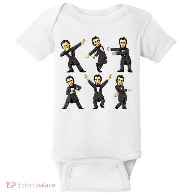 Dancing Abraham Lincoln 4th Of July Baby Bodysuit