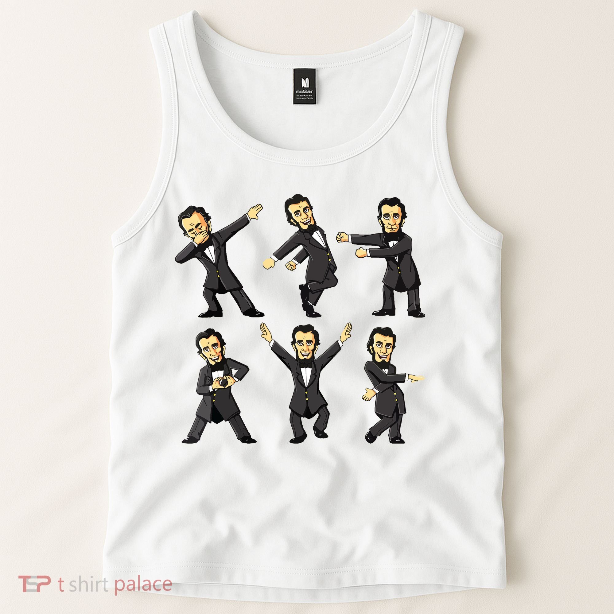 Dancing Abraham Lincoln 4th Of July Tank Top