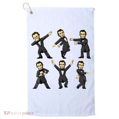 Dancing Abraham Lincoln 4th Of July Golf Towel