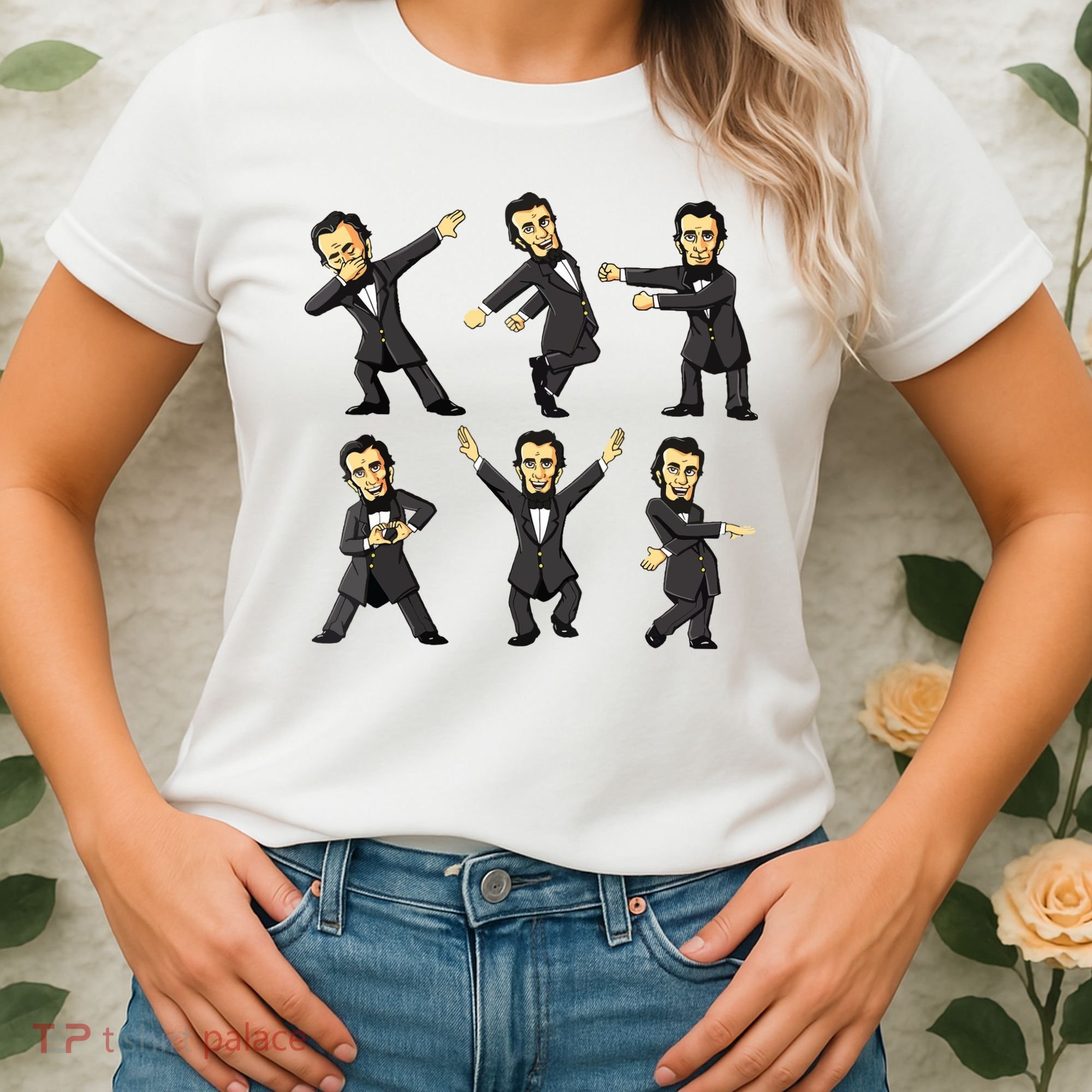 Dancing Abraham Lincoln 4th Of July Women's T-Shirt