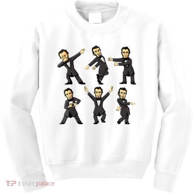 Dancing Abraham Lincoln 4th Of July Kids Sweatshirt