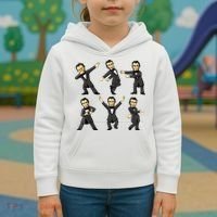 Dancing Abraham Lincoln 4th Of July Kids Hoodie thumb 3
