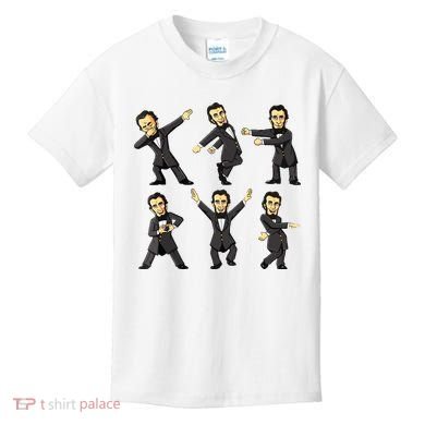 Dancing Abraham Lincoln 4th Of July Kids T-Shirt