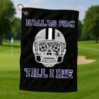 Dallas Fan Till I Die Golf Towel thumb 1