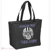 Dallas Fan Till I Die Tote Bag thumb 2