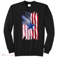 Dallas Football Fan USA American Flag Sweatshirt thumb 0