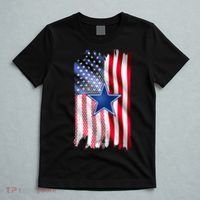 Dallas Football Fan USA American Flag T-Shirt thumb 5
