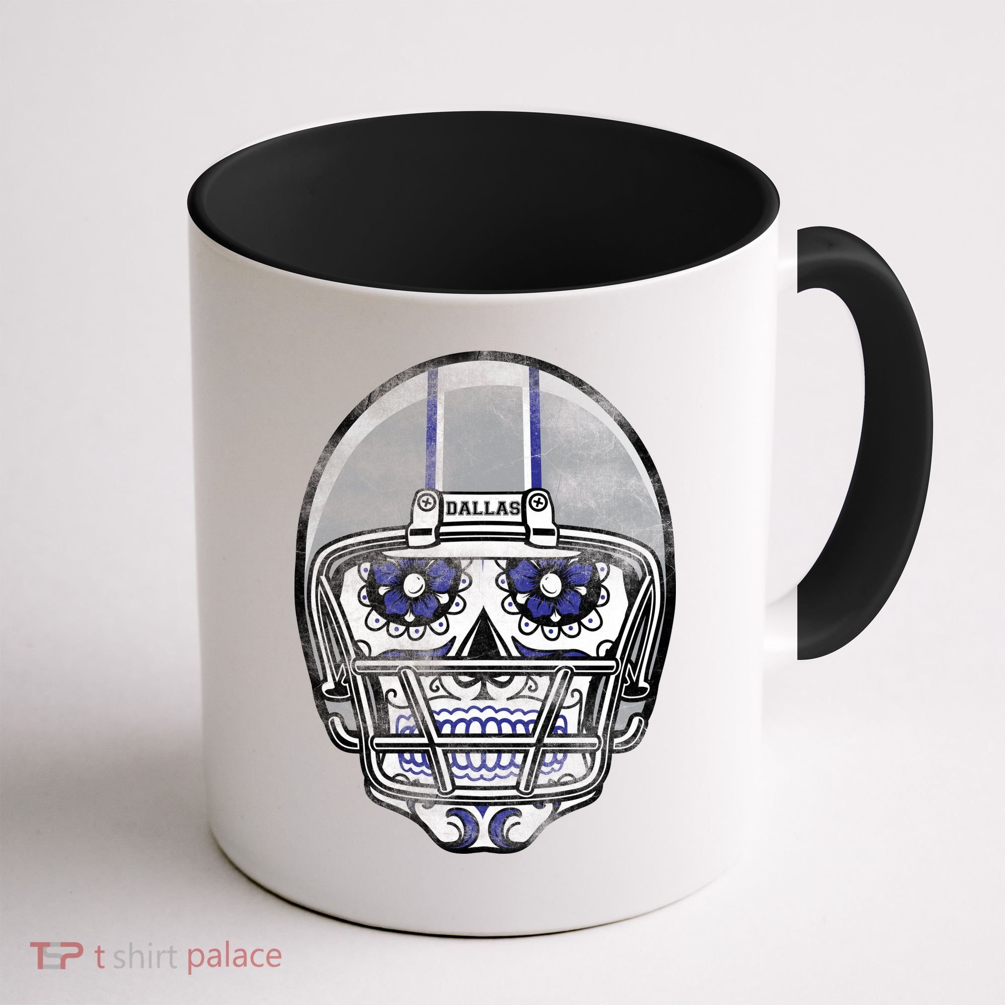 Dallas Football Halloween Skull Coffee Mug
