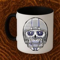Dallas Football Halloween Skull Coffee Mug thumb 2